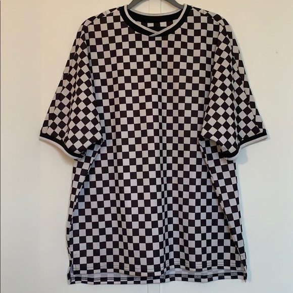 Checked Oversized Short Sleeve Shirt - Picture 1 of 2
